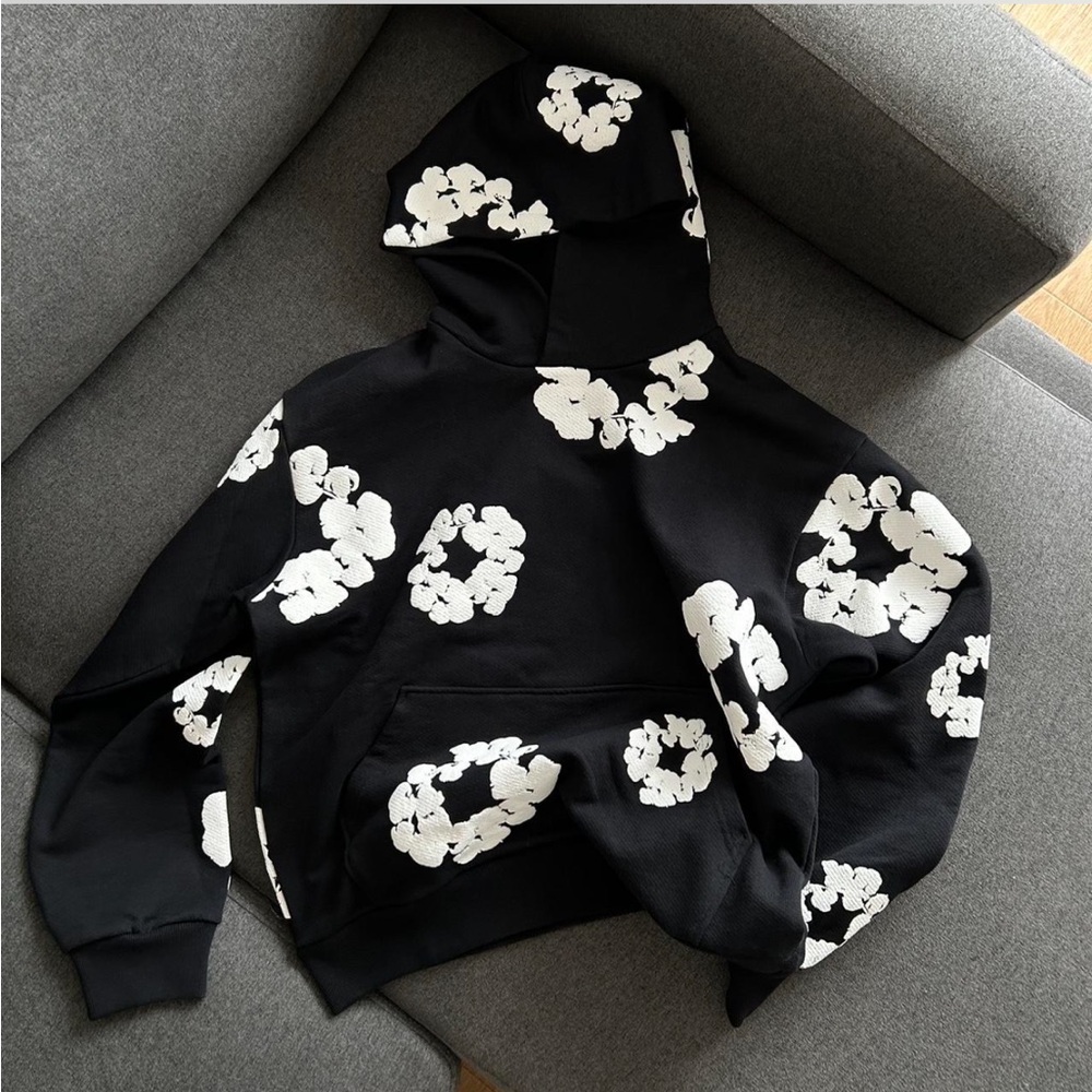 Black and White denim tears  Sweatshirt Hoodie